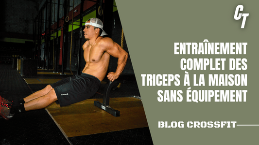 Entraînement complet des triceps à la maison sans équipement